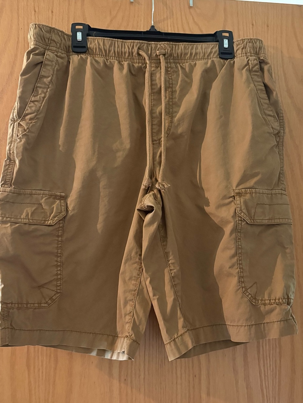 Urban Pipeline Tan Cargo Drawstring Shorts, Size L